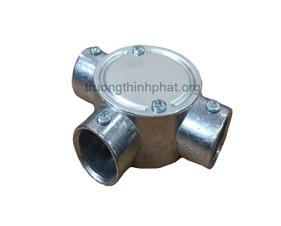 Hộp nối ống thép luồn dây trơn 3 ngả