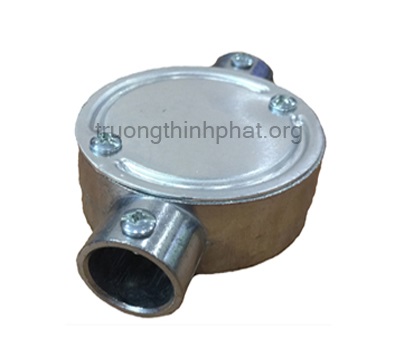 Hộp nối ống thép luồn trơn 2 ngả phẳng