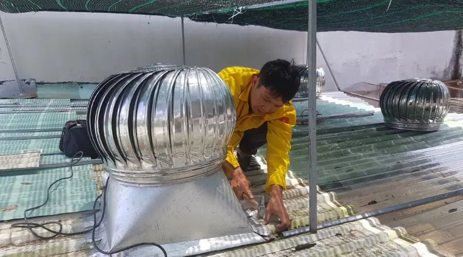 Thi công hệ thống thông gió nhà xưởng