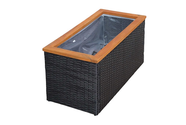 Thùng rác nhựa giả mây