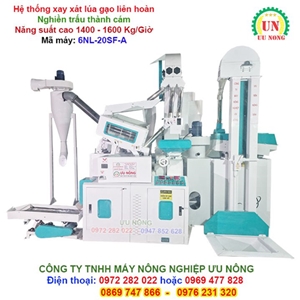 Hệ Thống Xay Xát Lúa Gạo Liên Hoàn 6NL-20SF-A