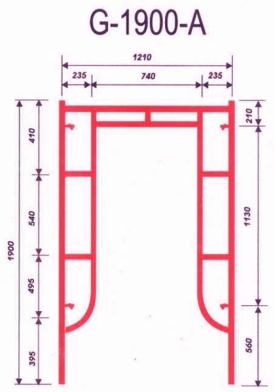 Giàn giáo xây dựng 1,9m