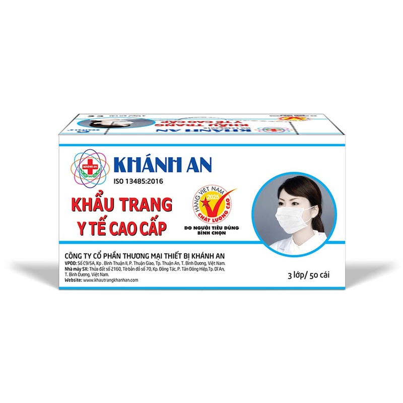 Khẩu trang y tế 3 lớp Khánh An