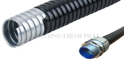 Ống thép mềm luồn dây điện bọc nhựa