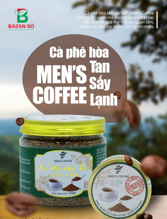 Cà phê hòa tan sấy lạnh Men`s Coffee