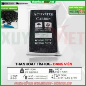 Than hoạt tính gáo dừa dạng hạt, bột, viên