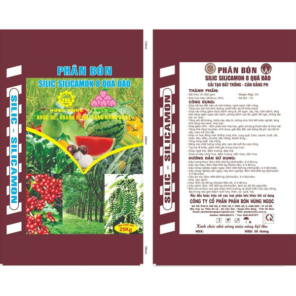 Phân bón Silic Silicamon 8 quả đào