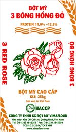 Bột mỳ 3 Bông Hồng Đỏ