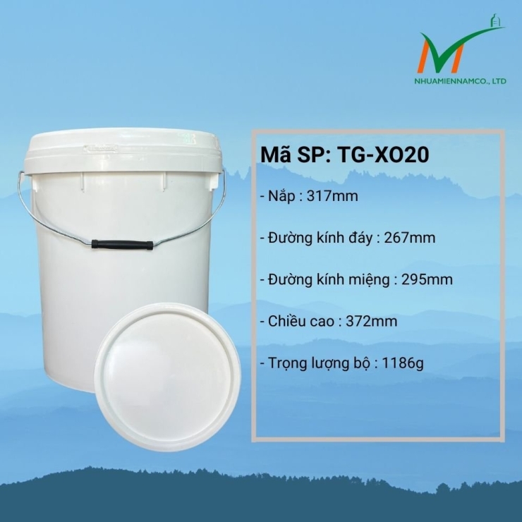 Thùng nhựa 20 lít