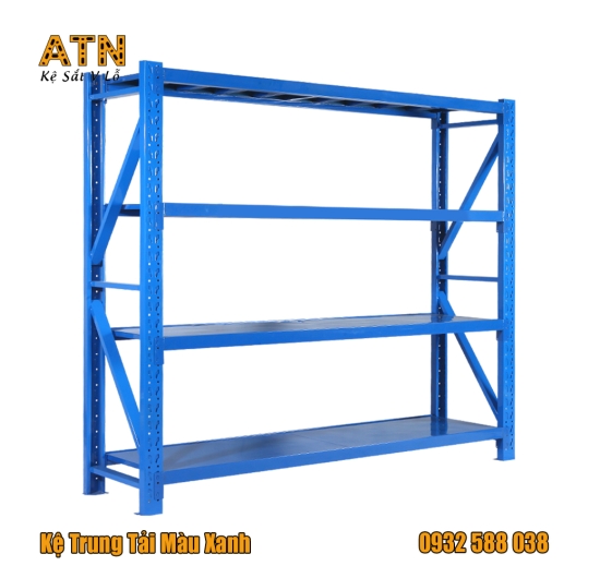 Kệ trung tải màu xanh