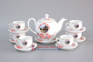 Bộ Ấm Chén In Hoa Đào