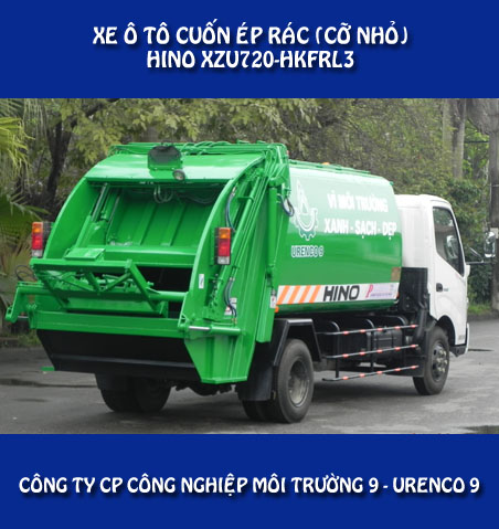 Xe cuốn ép rác Hino