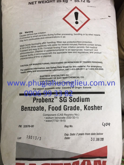 Phụ Gia Bảo Quản Sodium Benzoate