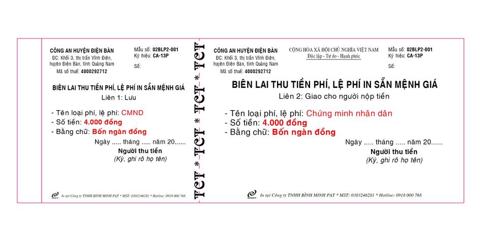 In biên lai