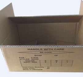 Thùng carton 5 lớp may mặc