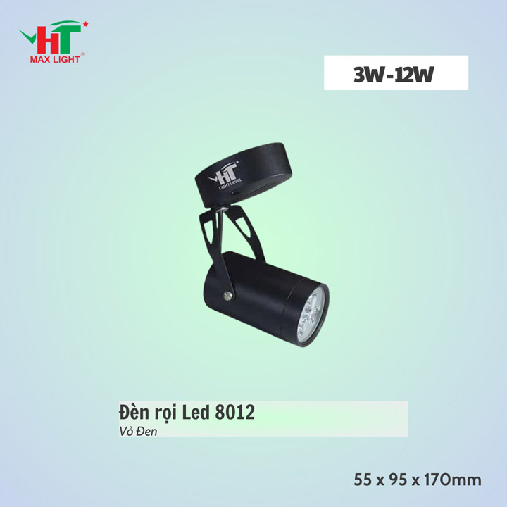 Đèn ngồi LED 8012 vỏ đen