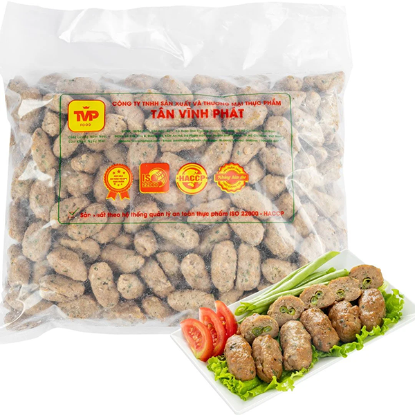 Chả bò cuộn đậu que