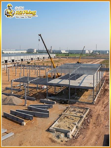 Khung thép nhà xưởng tiền chế