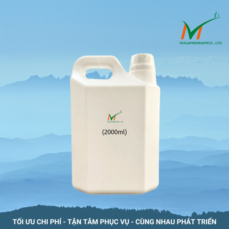 Can nhựa HDPE 2 lít