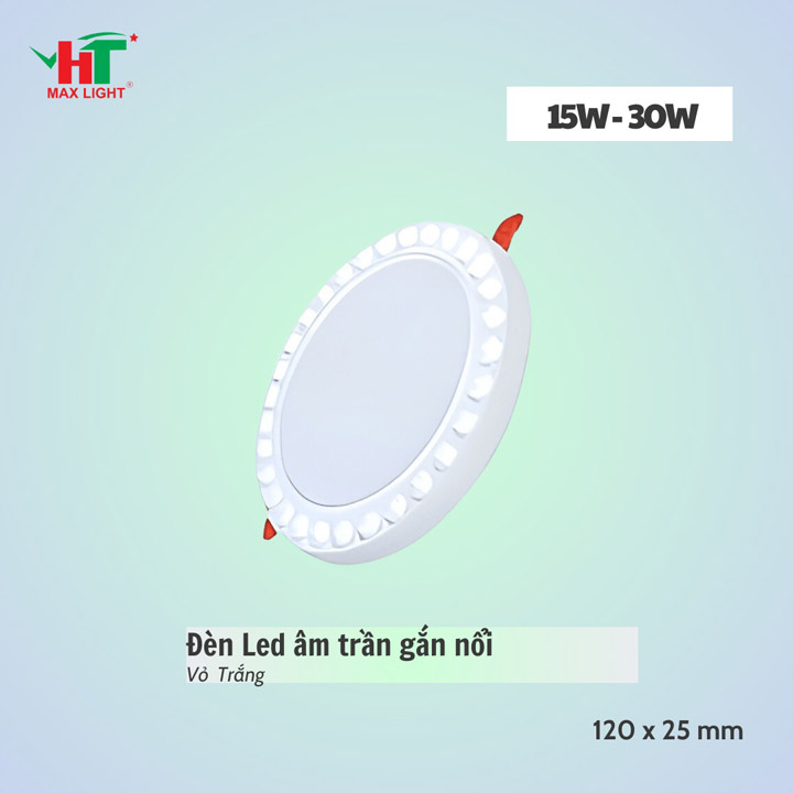 Đèn LED âm trần gắn nổi